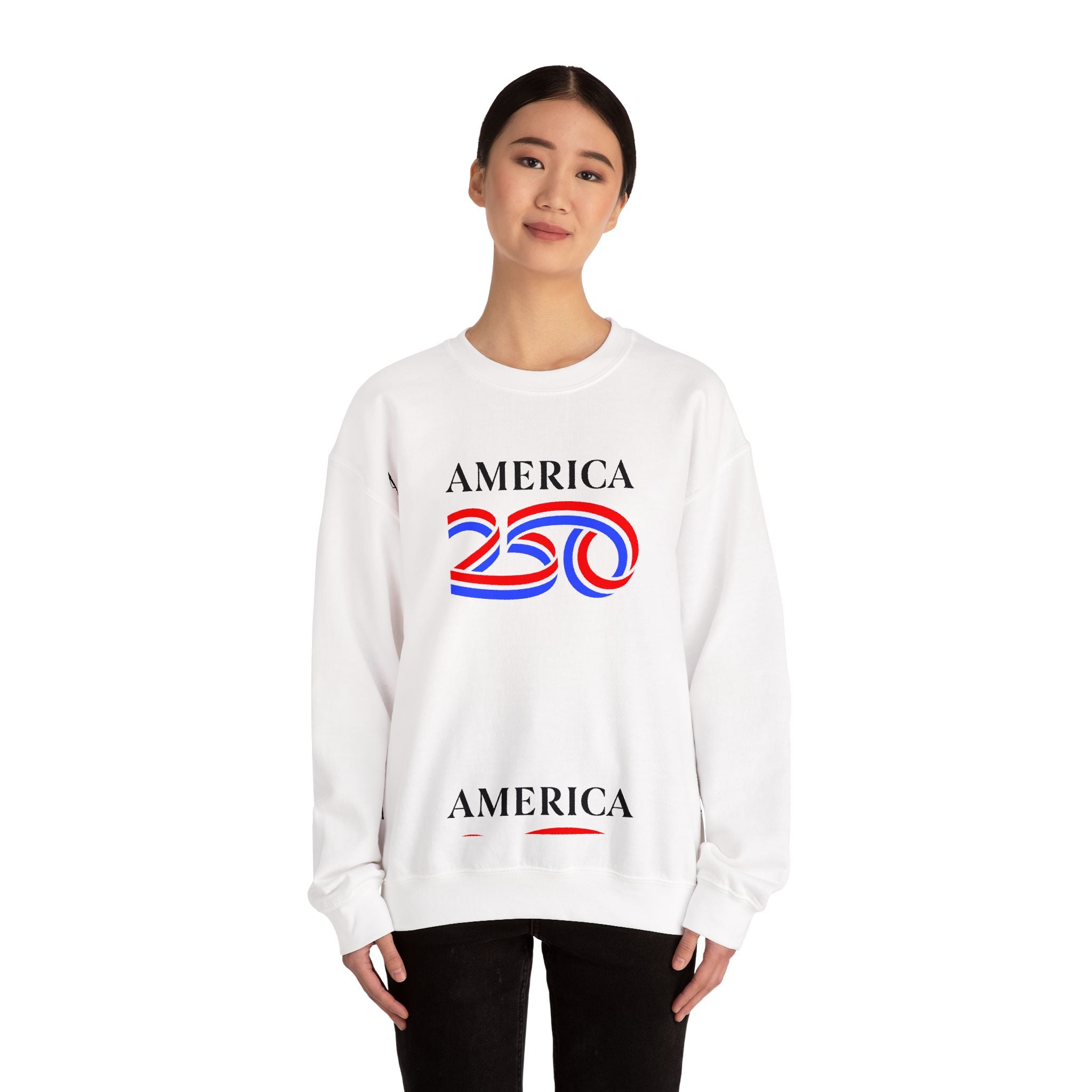 America 250 Crewneck Sweatshirt — Patriotic 250th Anniversary Pullover