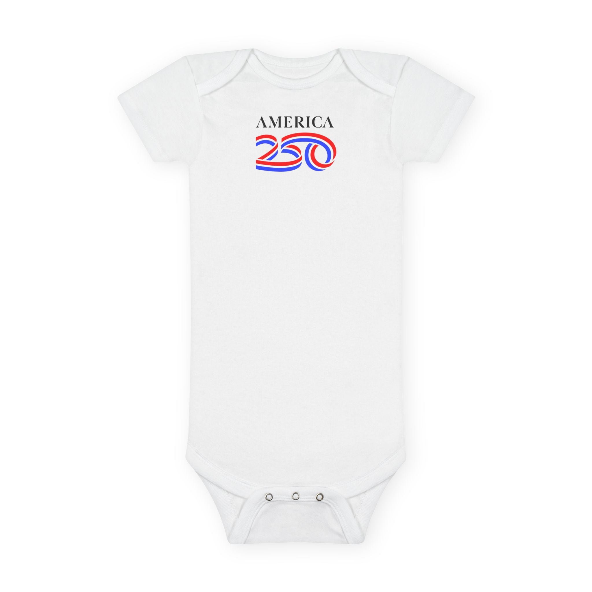 Baby Onesie - "America 250" Patriotic Organic Cotton Infant Bodysuit