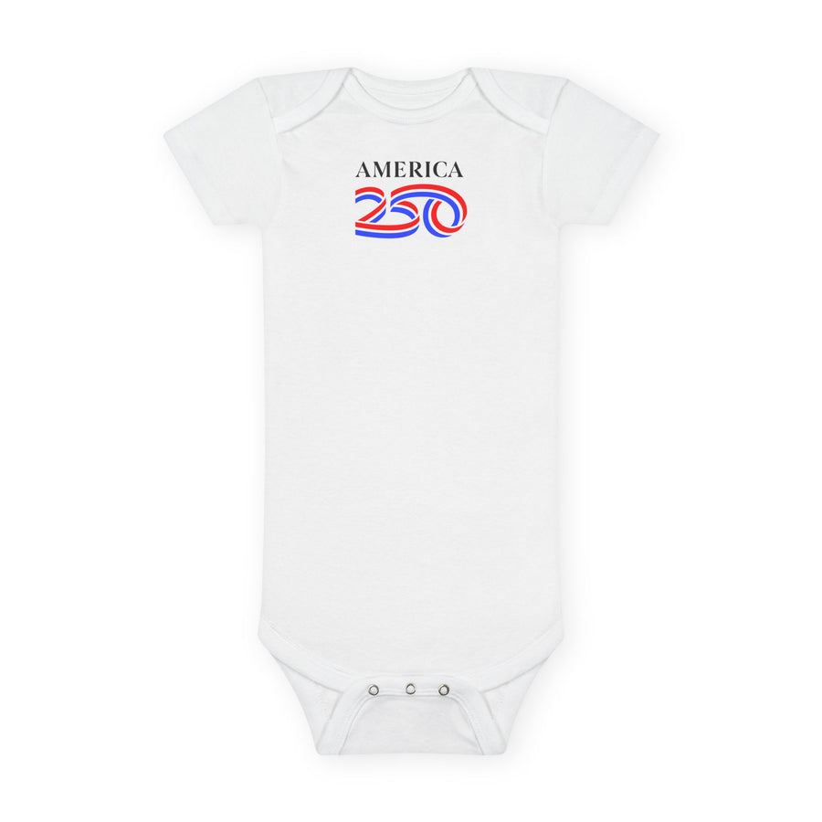 Baby Onesie - "America 250" Patriotic Organic Cotton Infant Bodysuit