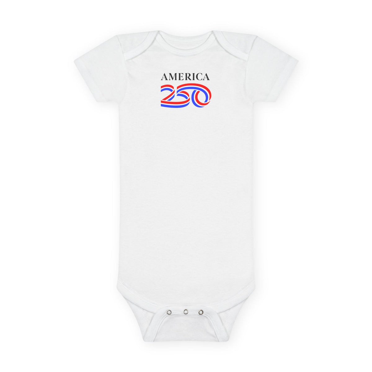 Baby Onesie - "America 250" Patriotic Organic Cotton Infant Bodysuit
