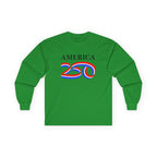 America 250 Long Sleeve Tee — Patriotic USA Bicentennial Celebration Shirt