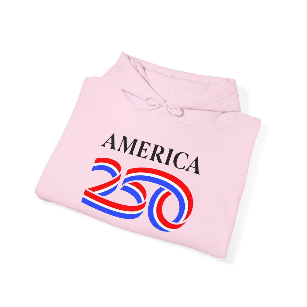 Hoodie — America 250 Patriotic Red White Blue Anniversary Hoodie