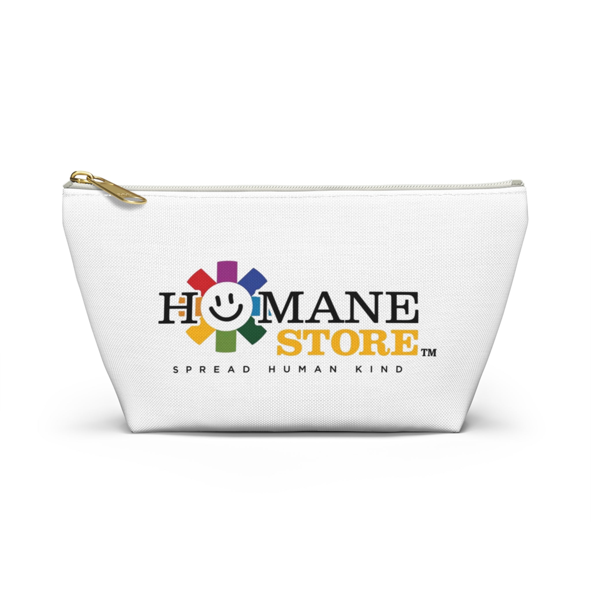 Humane Store Logo Accessory Pouch — T‑Bottom Travel Cosmetic Bag