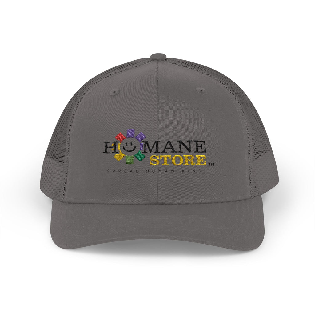 Humane Store Floral Smile Logo Snapback Trucker Cap