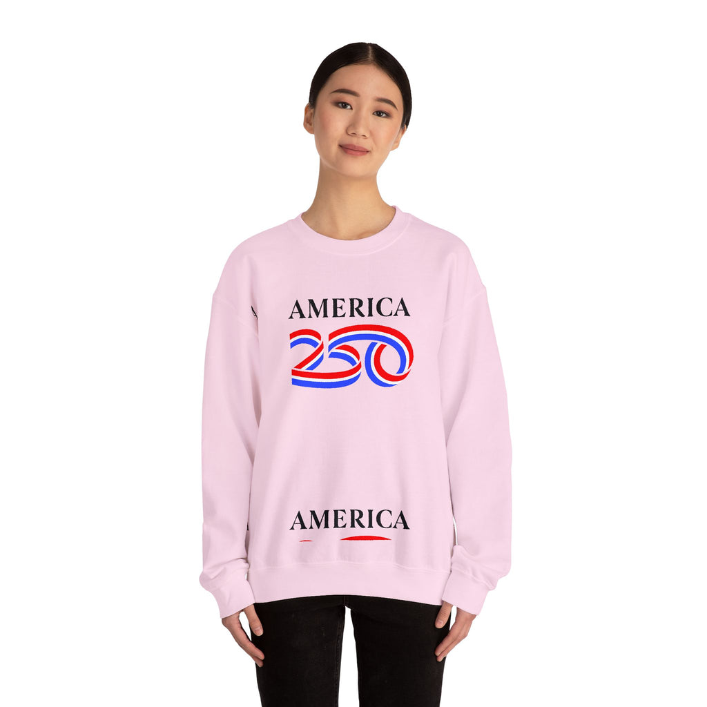 America 250 Crewneck Sweatshirt — Patriotic 250th Anniversary Pullover