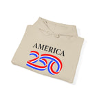 Hoodie — America 250 Patriotic Red White Blue Anniversary Hoodie