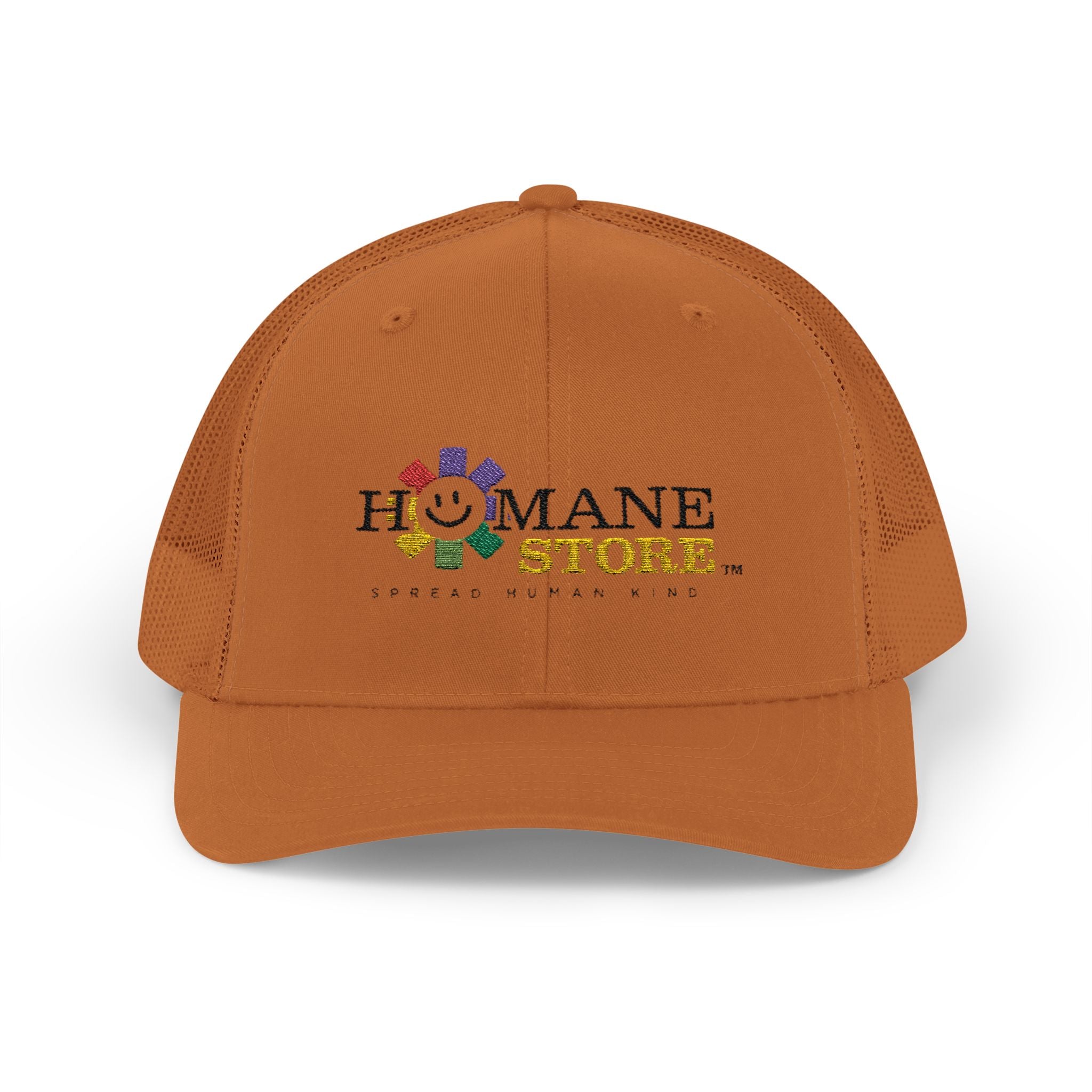 Humane Store Floral Smile Logo Snapback Trucker Cap