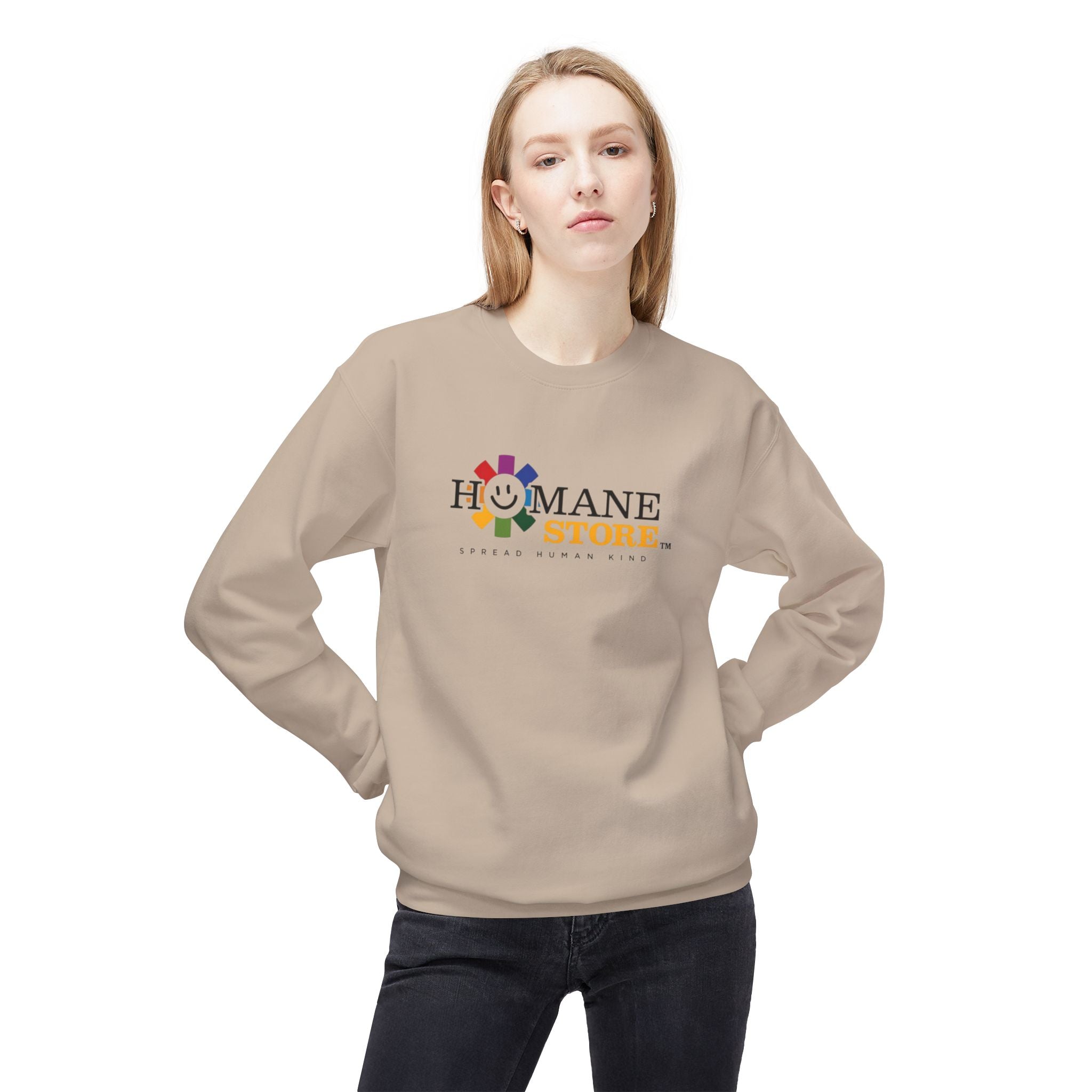 Humane Store Logo Sweatshirt — Crewneck Charity Support Pullover
