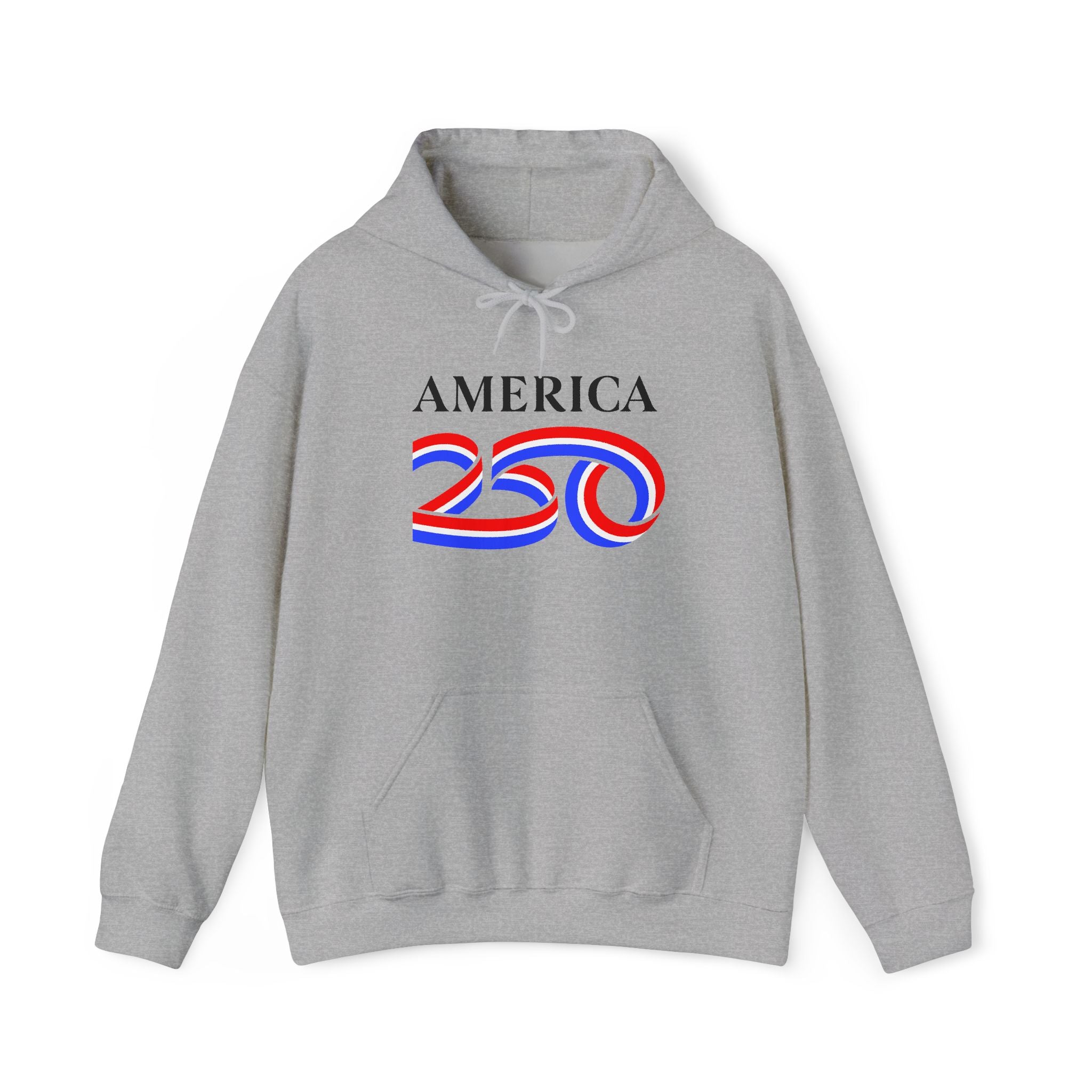 Hoodie — America 250 Patriotic Red White Blue Anniversary Hoodie