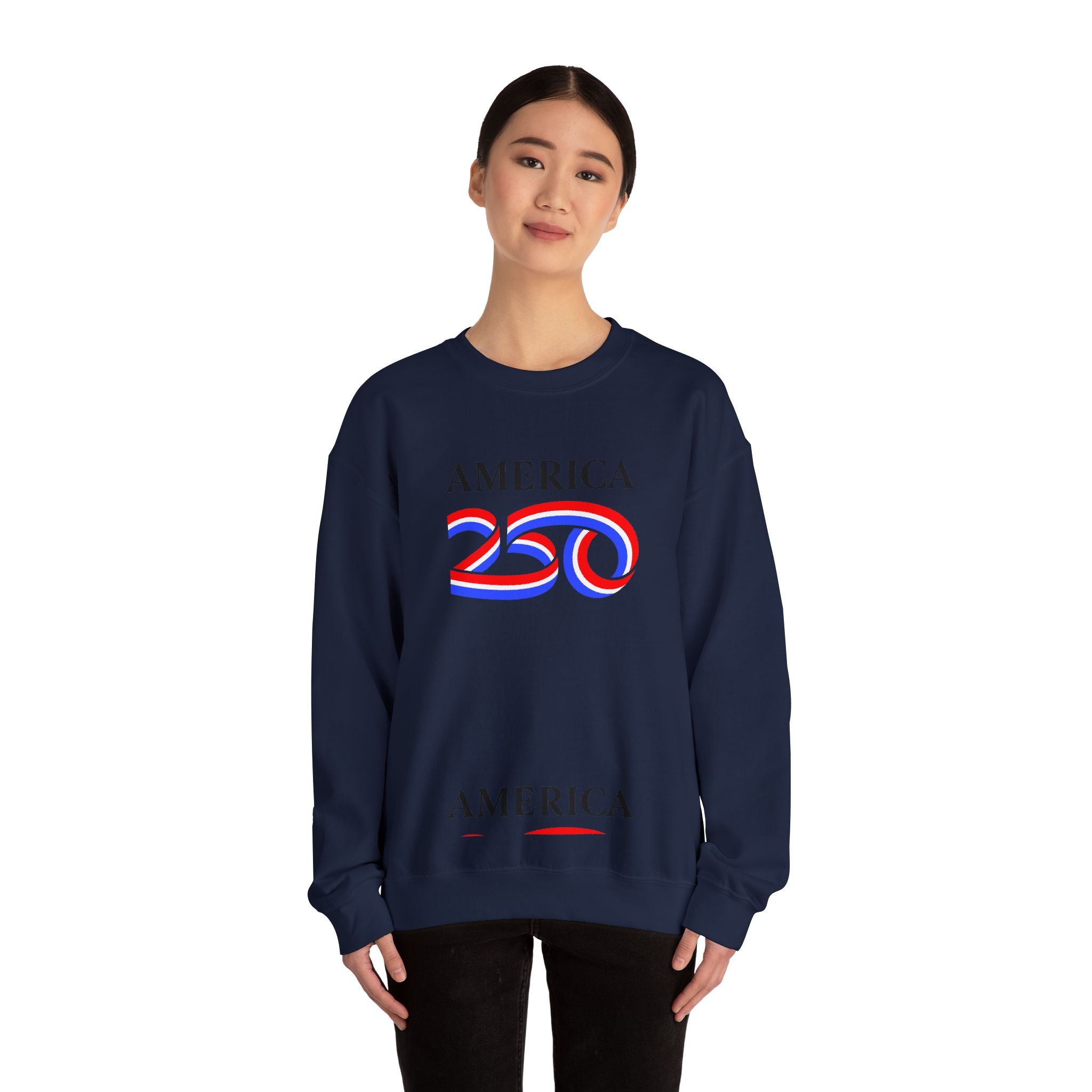 America 250 Crewneck Sweatshirt — Patriotic 250th Anniversary Pullover