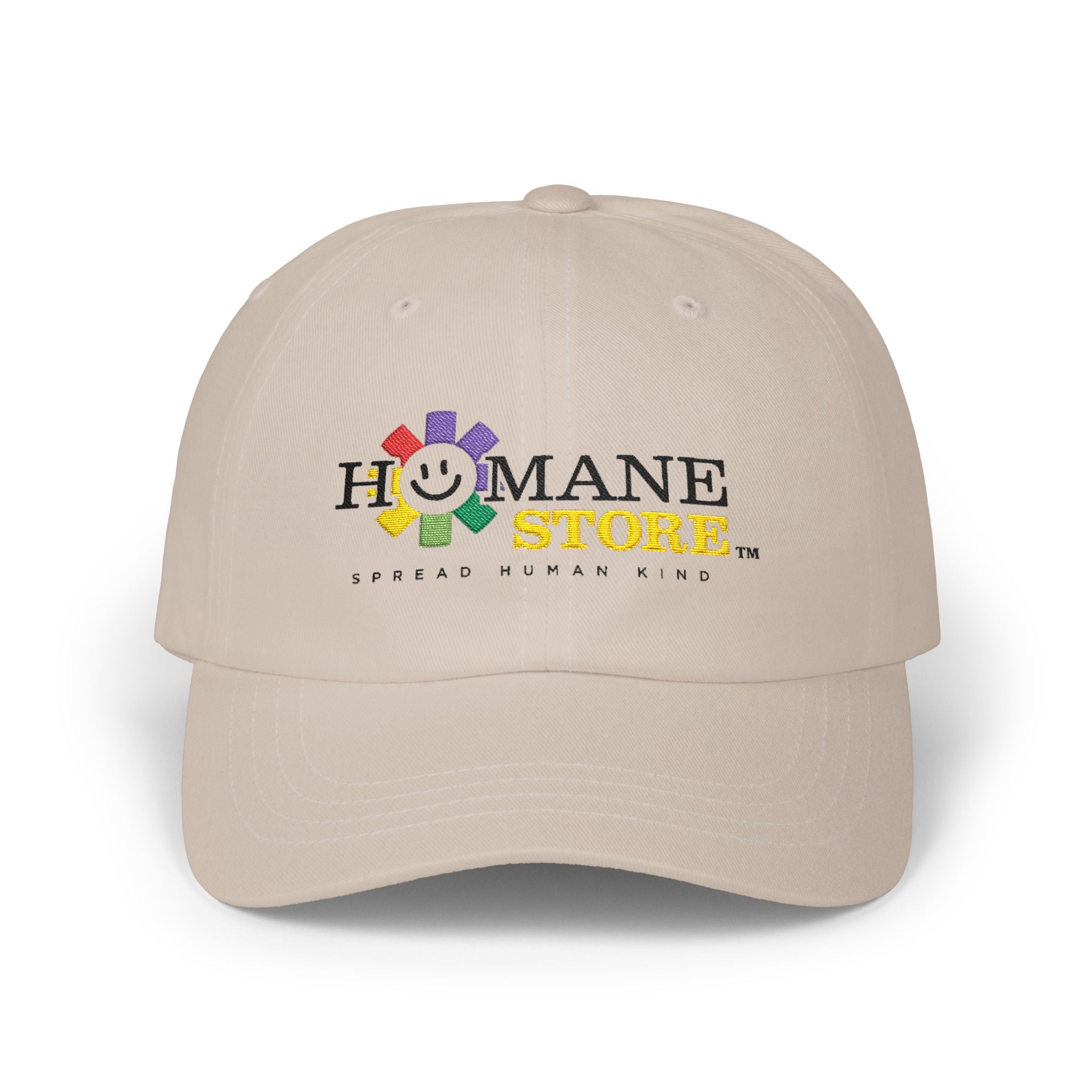 Classic Dad Cap — Humane Store Rainbow Smiley Logo Hat