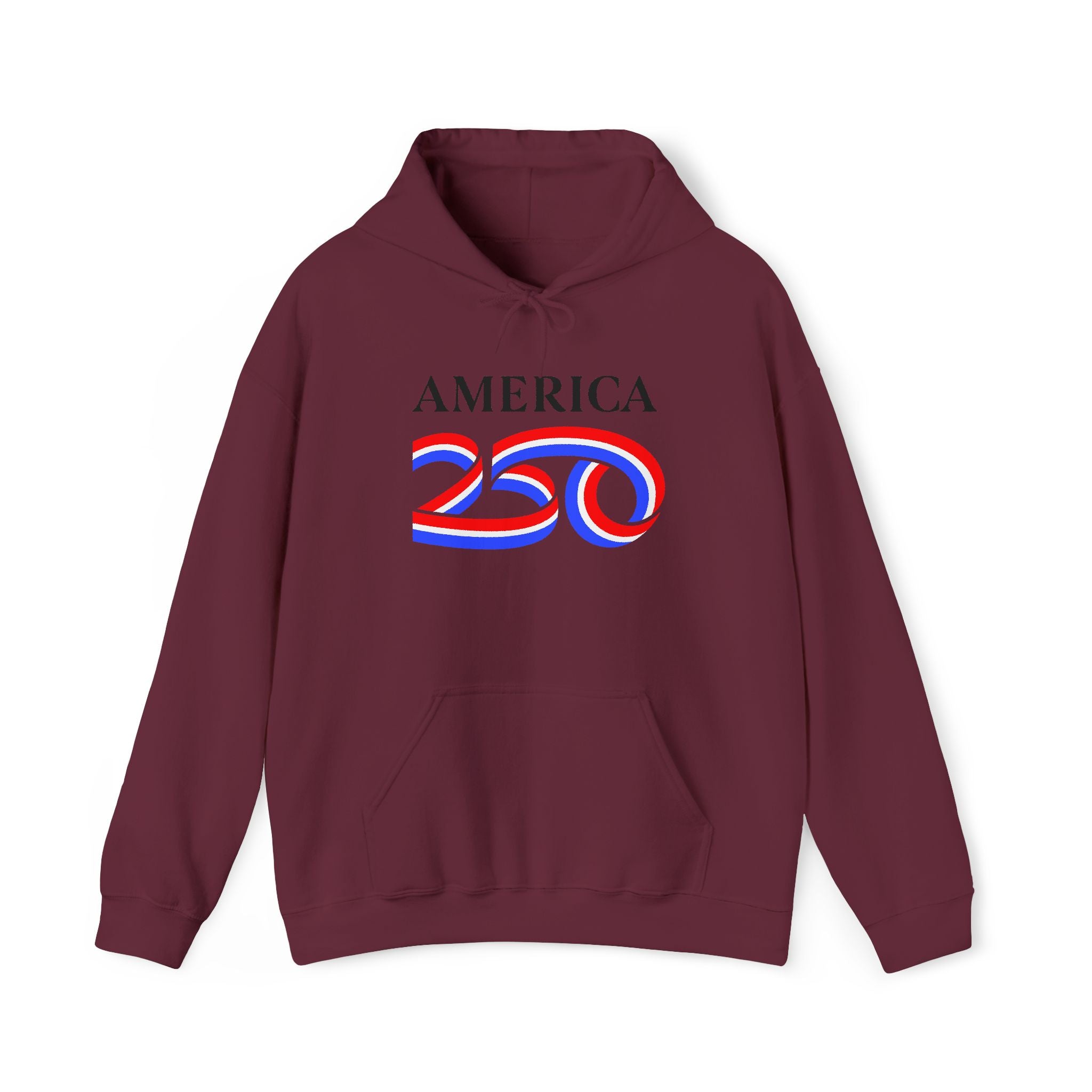 Hoodie — America 250 Patriotic Red White Blue Anniversary Hoodie