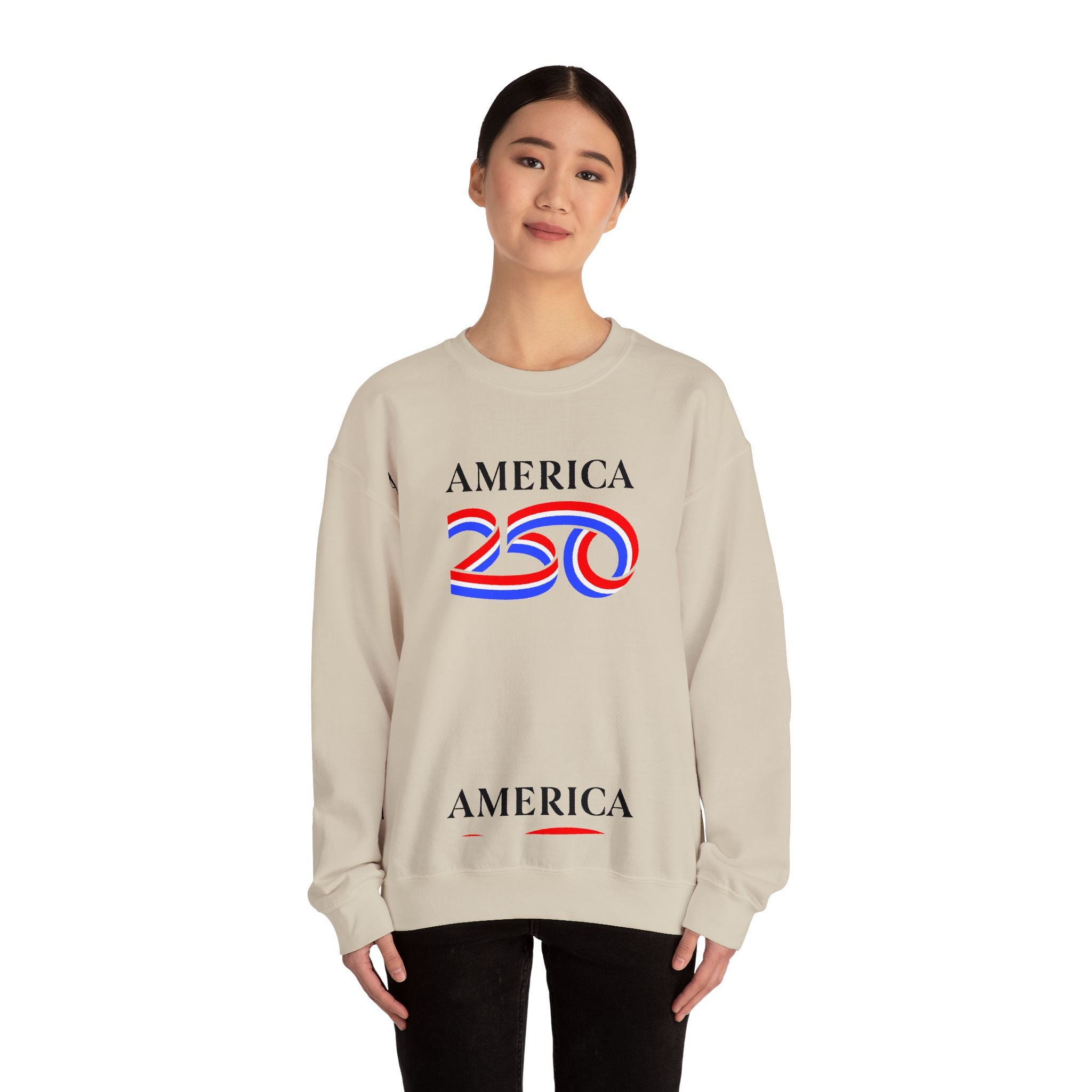 America 250 Crewneck Sweatshirt — Patriotic 250th Anniversary Pullover