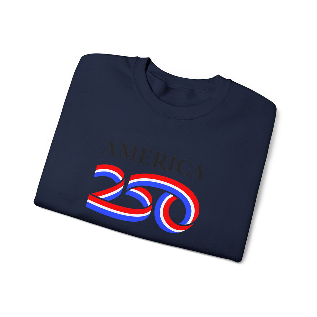 America 250 Crewneck Sweatshirt — Patriotic 250th Anniversary Pullover