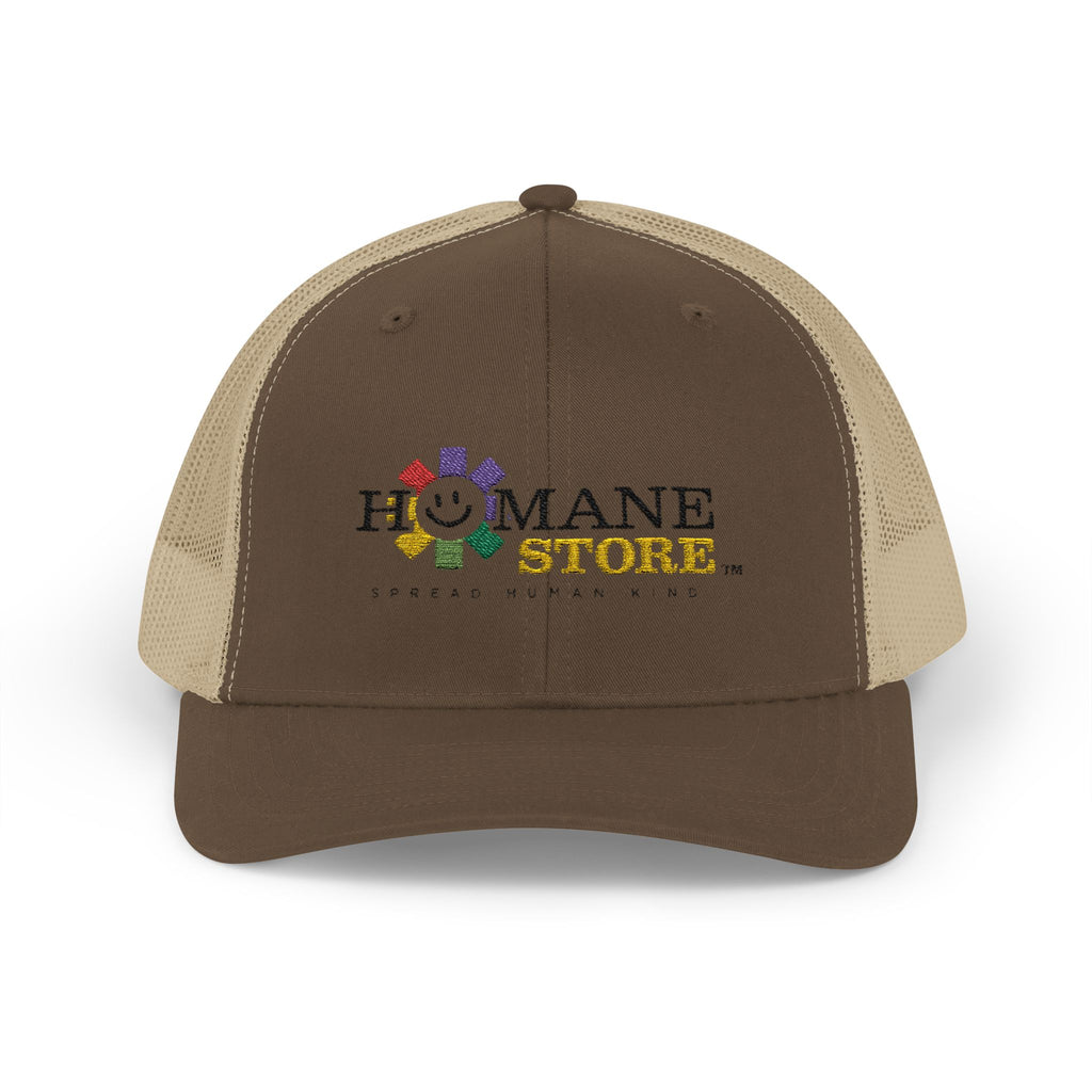 Humane Store Floral Smile Logo Snapback Trucker Cap