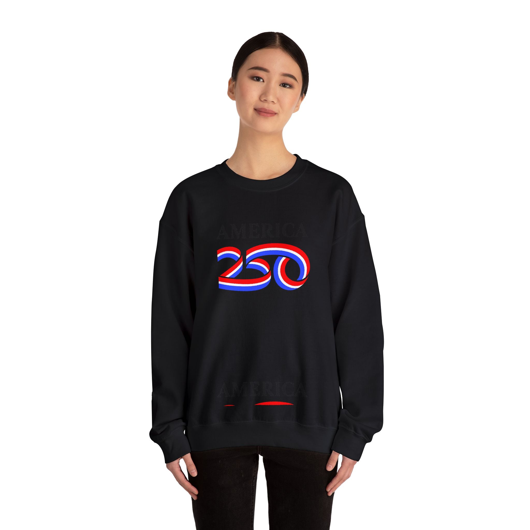 America 250 Crewneck Sweatshirt — Patriotic 250th Anniversary Pullover