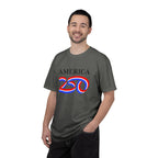 America 250 Celebration T-Shirt — Red, White & Blue Bicentennial Graphic Tee