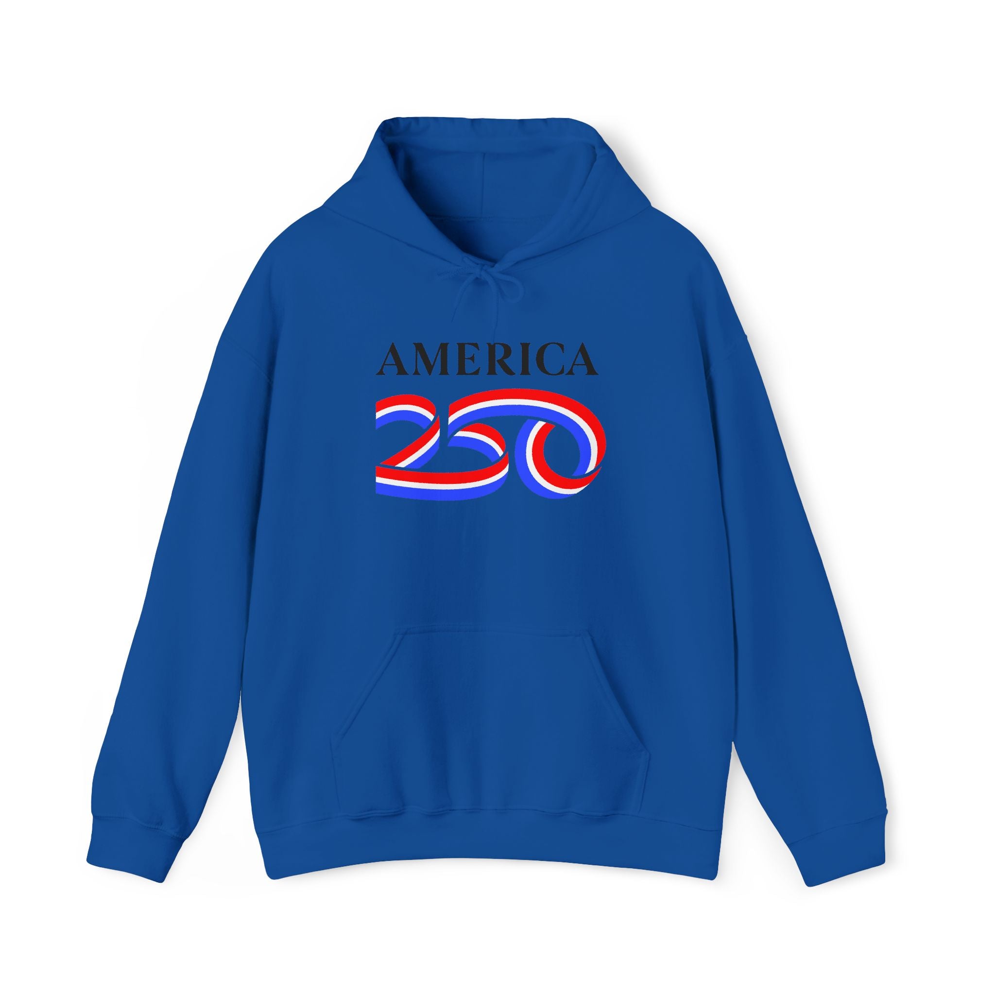 Hoodie — America 250 Patriotic Red White Blue Anniversary Hoodie