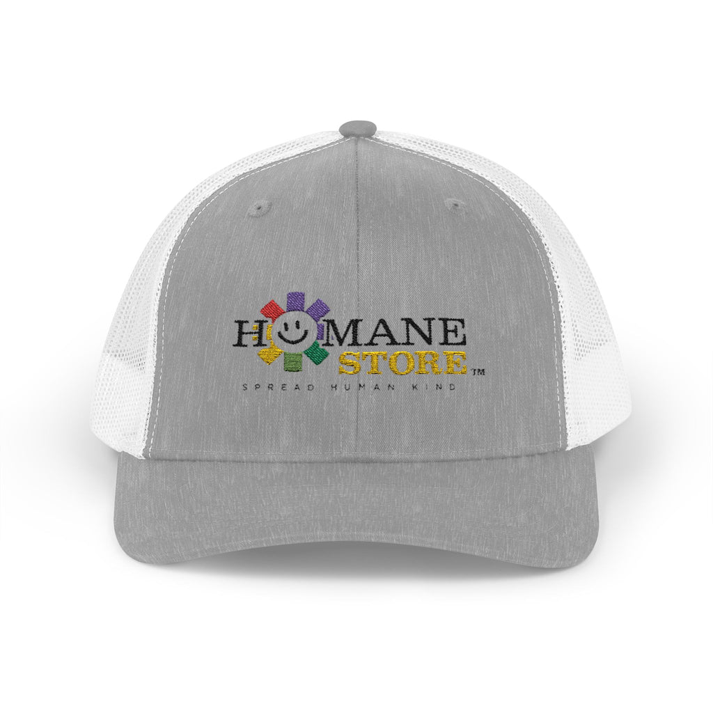 Humane Store Floral Smile Logo Snapback Trucker Cap