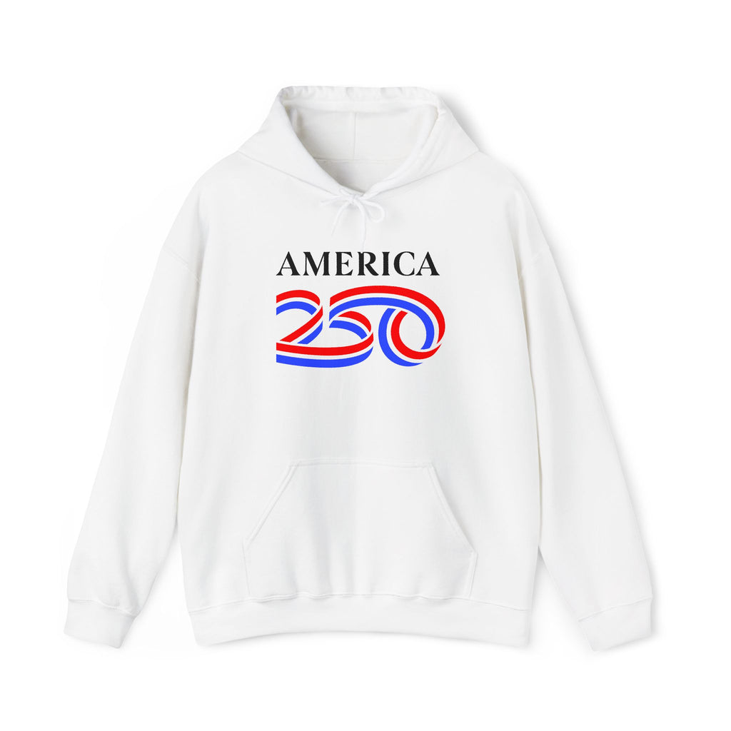 Hoodie — America 250 Patriotic Red White Blue Anniversary Hoodie