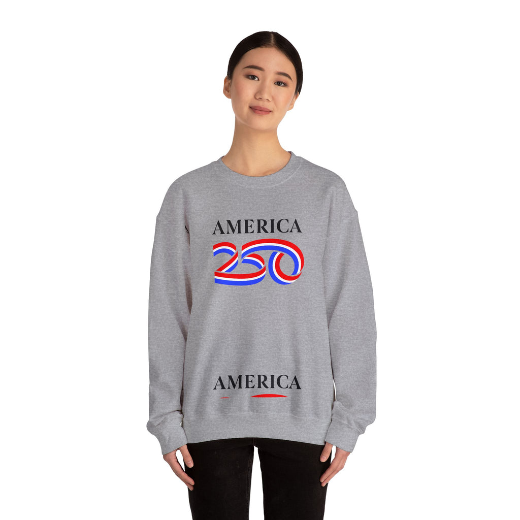 America 250 Crewneck Sweatshirt — Patriotic 250th Anniversary Pullover