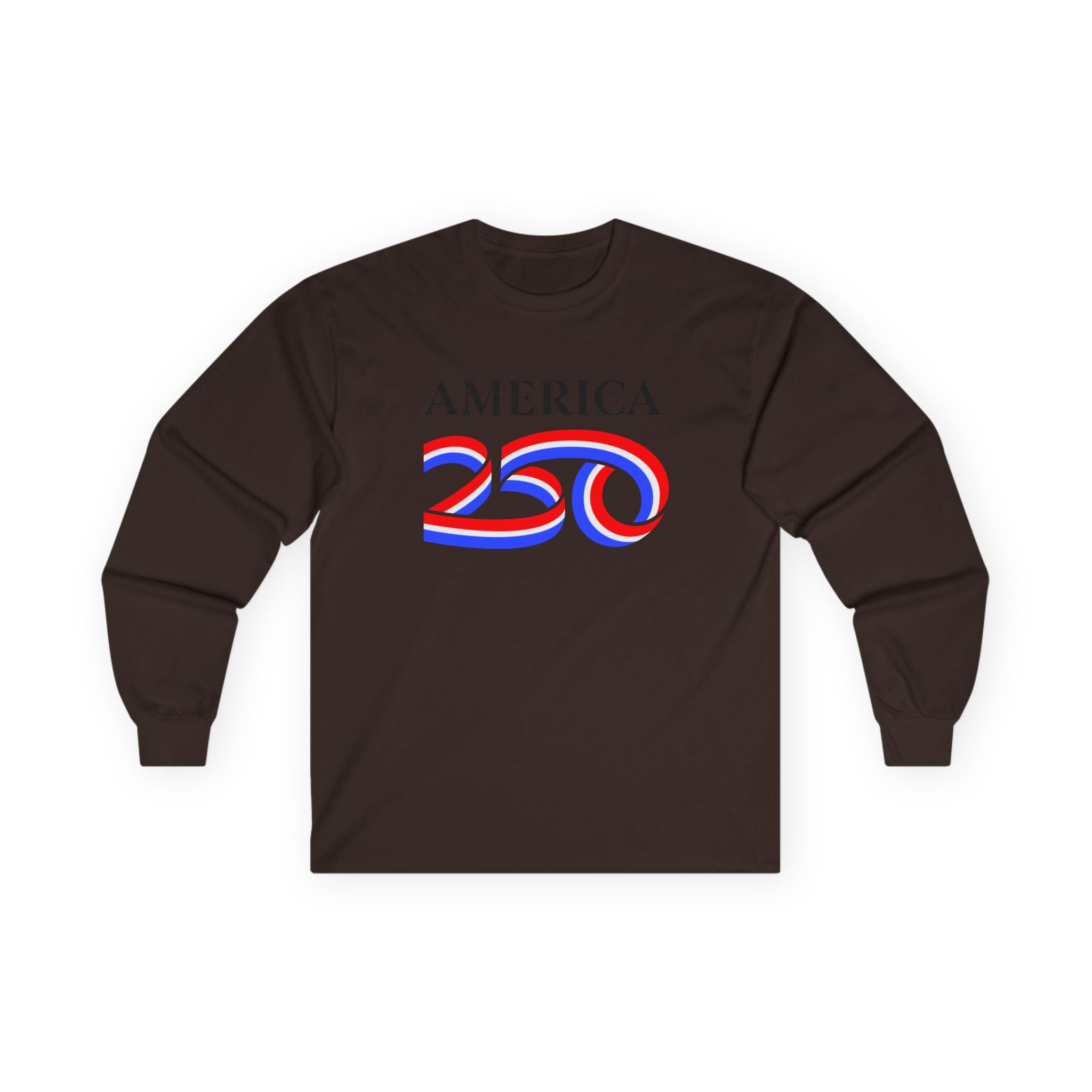 America 250 Long Sleeve Tee — Patriotic USA Bicentennial Celebration Shirt