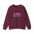 America 250 Crewneck Sweatshirt — Patriotic 250th Anniversary Pullover