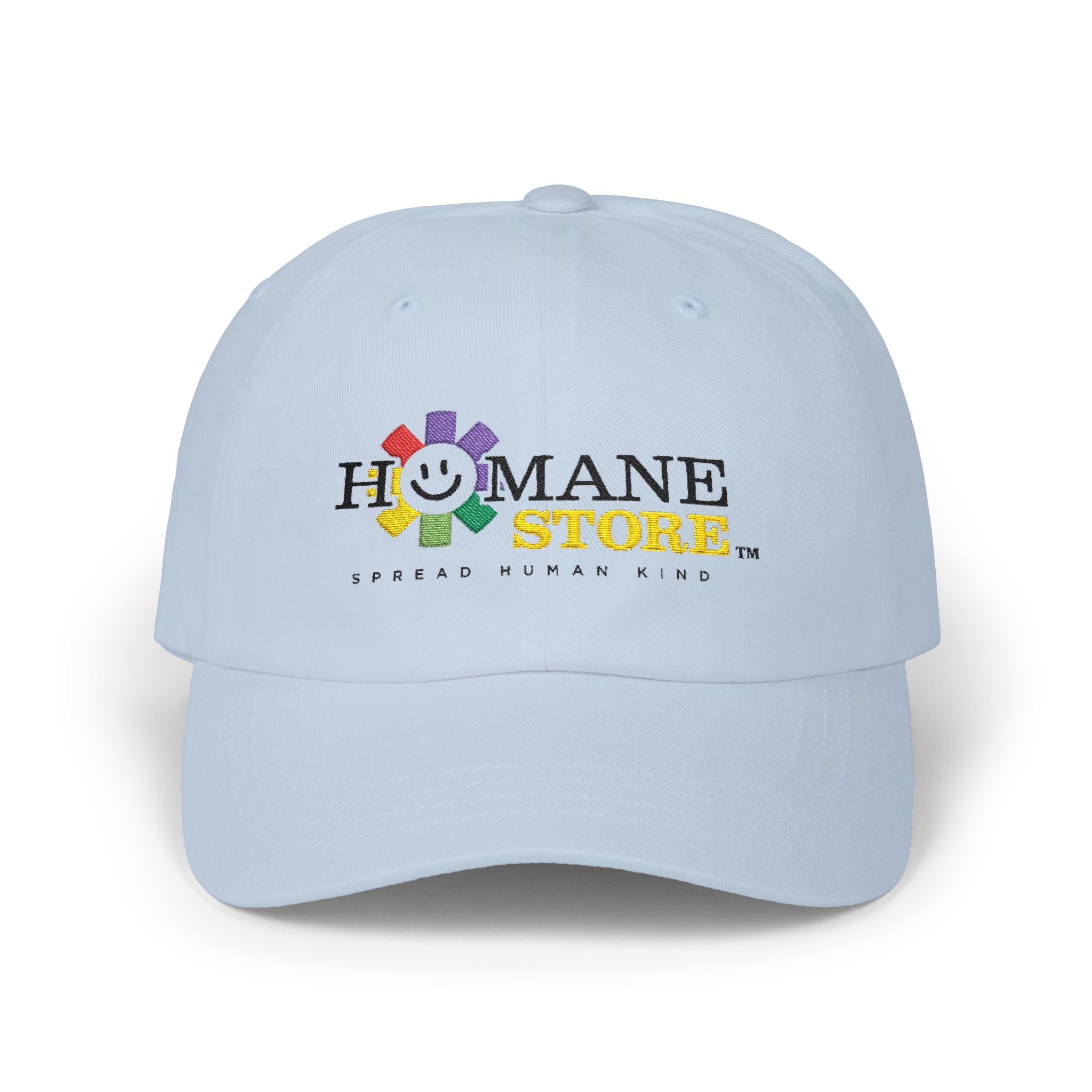 Classic Dad Cap — Humane Store Rainbow Smiley Logo Hat