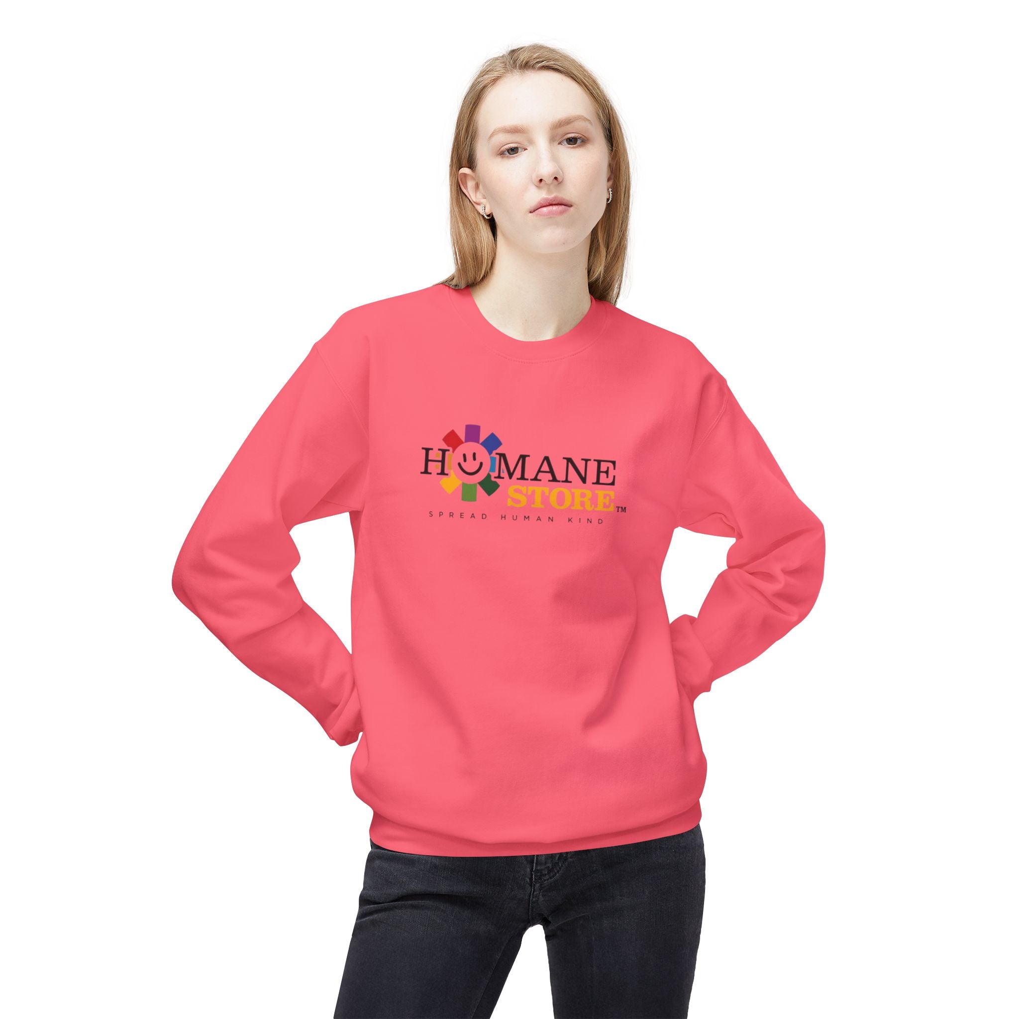 Humane Store Logo Sweatshirt — Crewneck Charity Support Pullover
