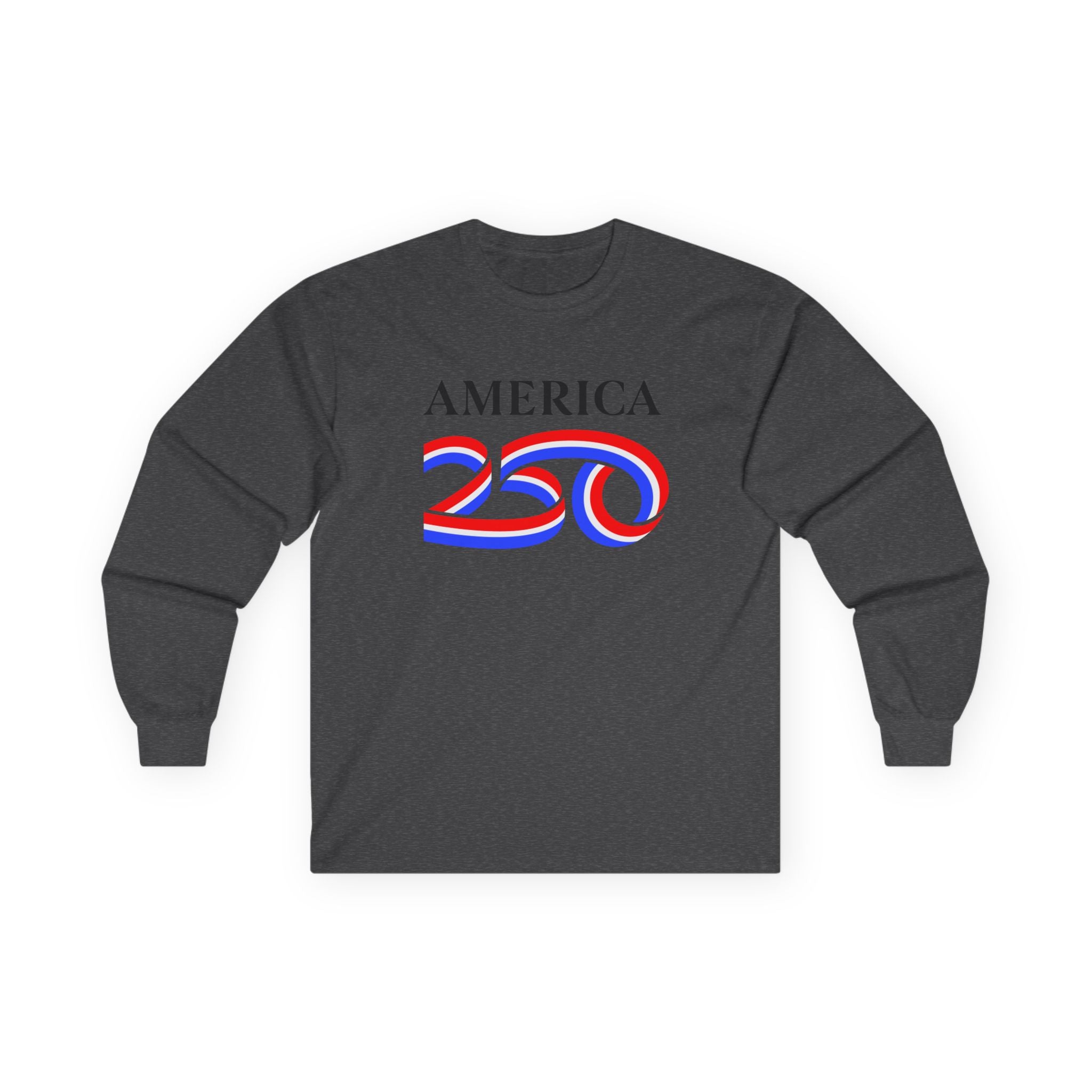 America 250 Long Sleeve Tee — Patriotic USA Bicentennial Celebration Shirt