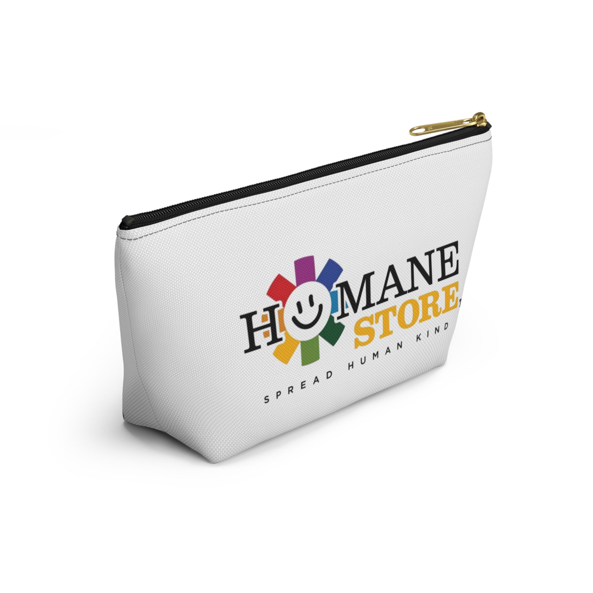Humane Store Logo Accessory Pouch — T‑Bottom Travel Cosmetic Bag