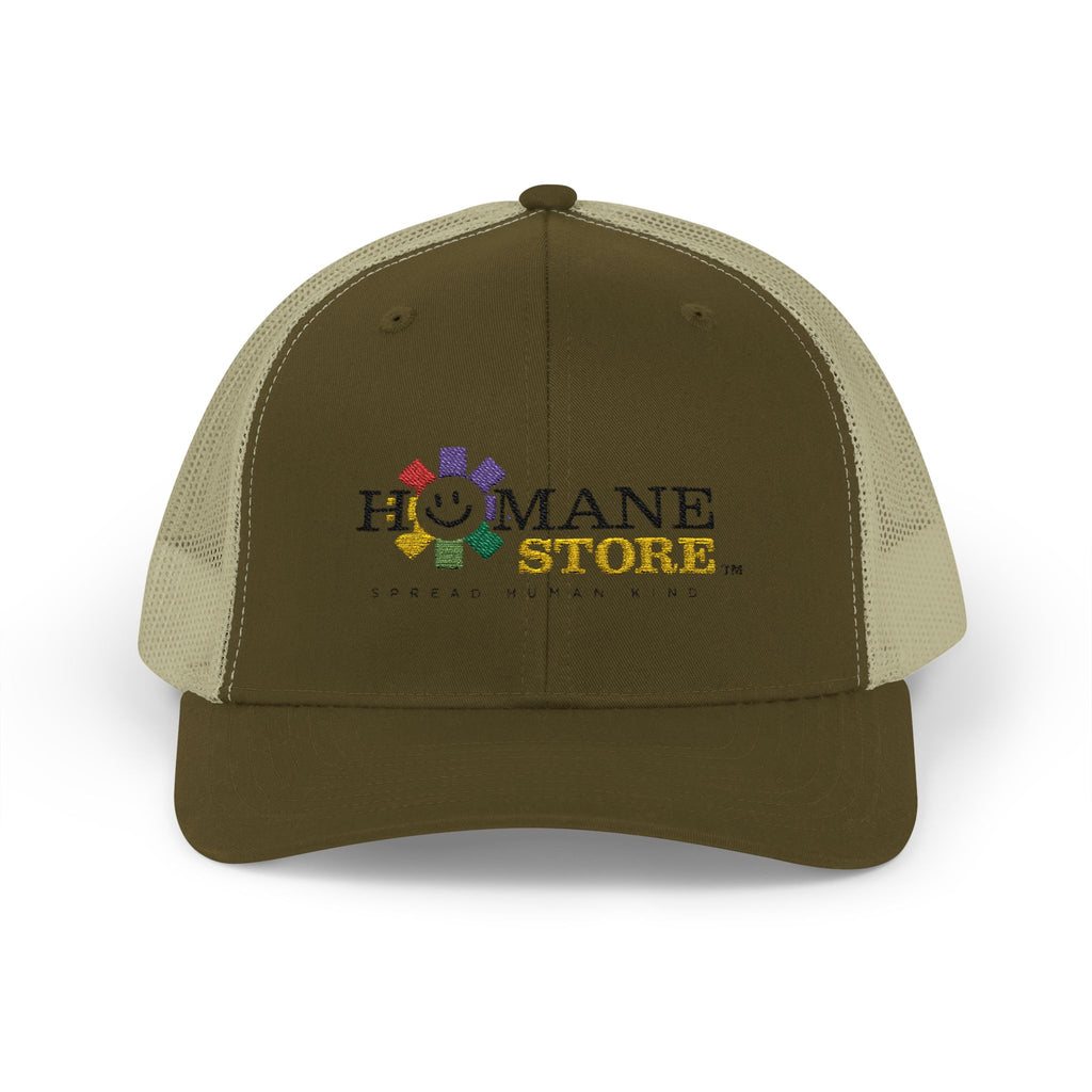 Humane Store Floral Smile Logo Snapback Trucker Cap