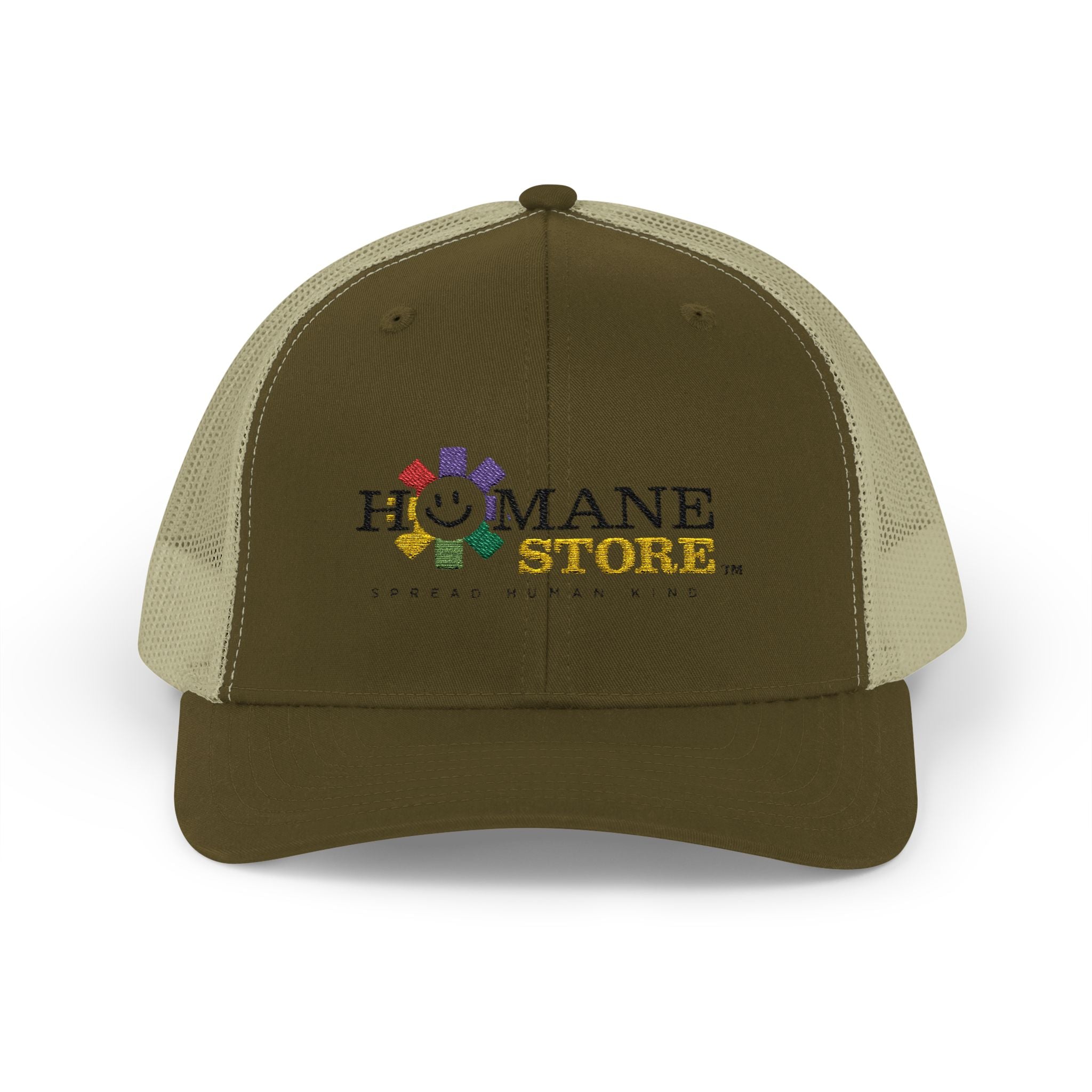 Humane Store Floral Smile Logo Snapback Trucker Cap
