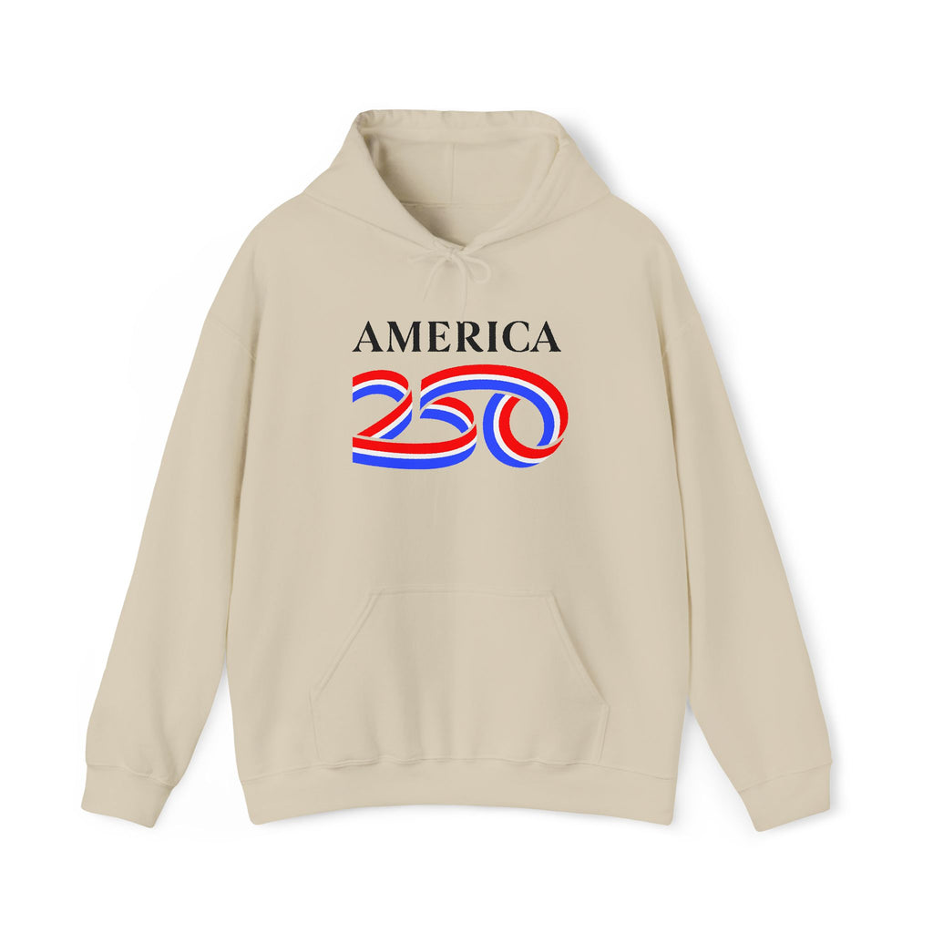 Hoodie — America 250 Patriotic Red White Blue Anniversary Hoodie