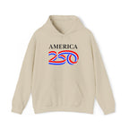 Hoodie — America 250 Patriotic Red White Blue Anniversary Hoodie