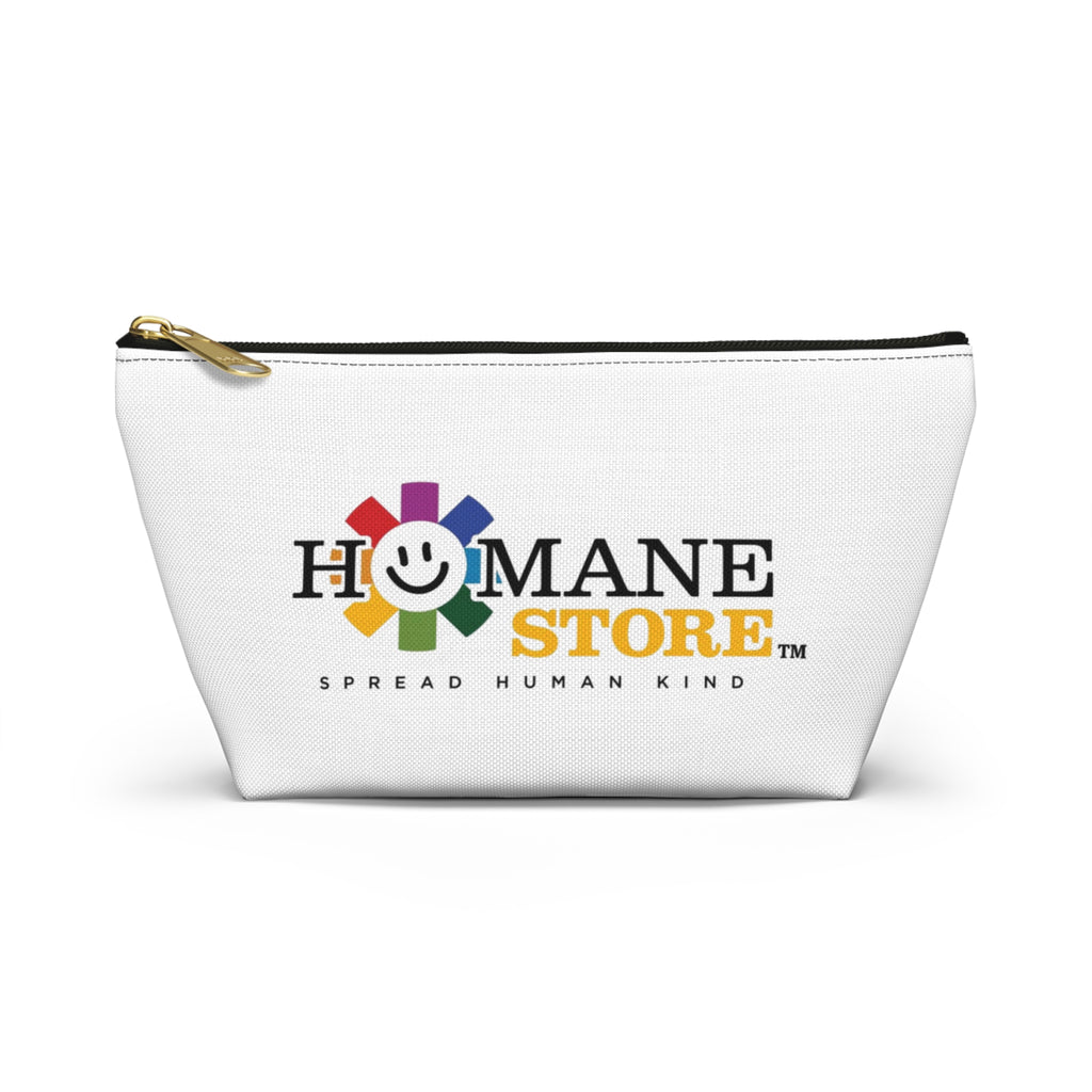Humane Store Logo Accessory Pouch — T‑Bottom Travel Cosmetic Bag