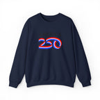 America 250 Crewneck Sweatshirt — Patriotic 250th Anniversary Pullover