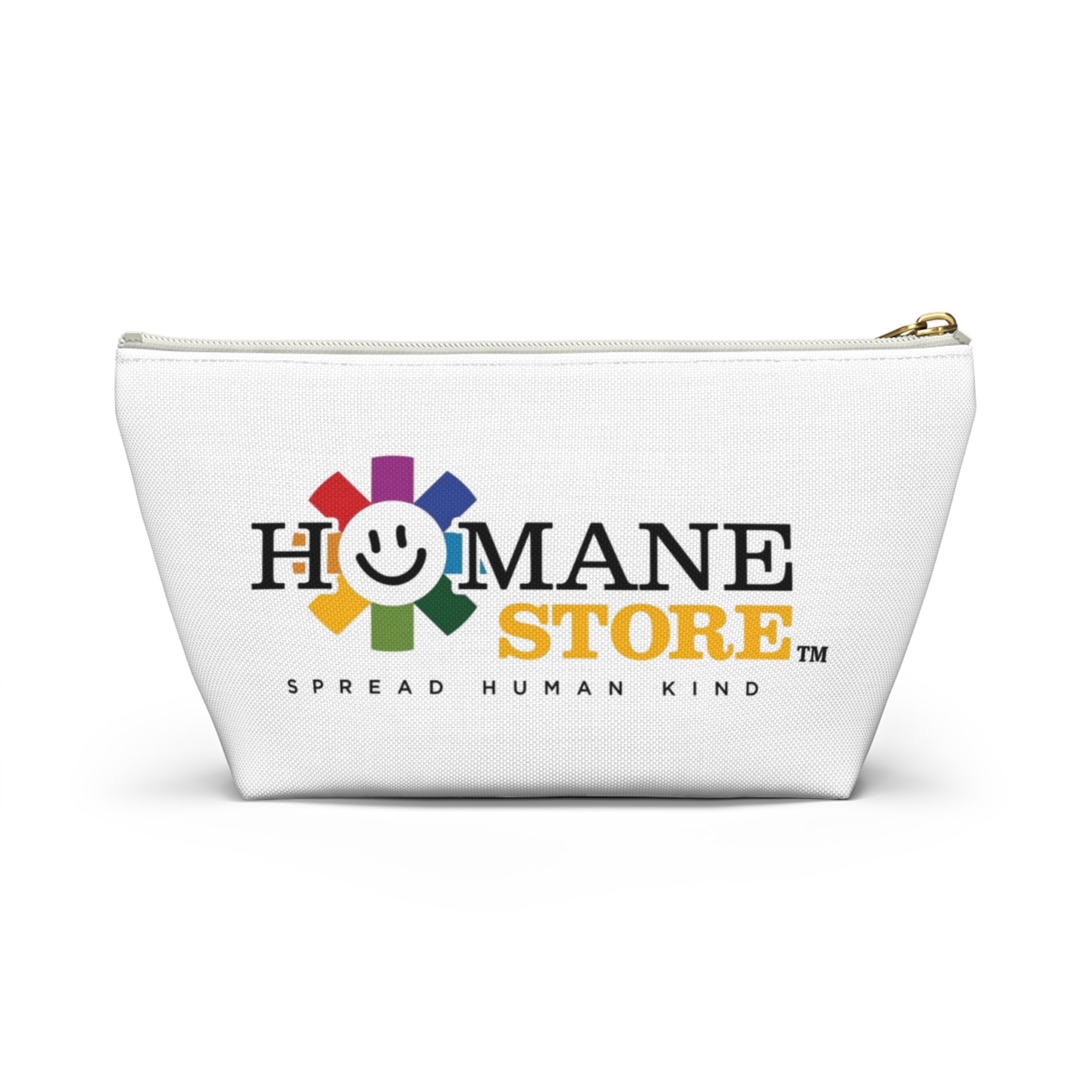Humane Store Logo Accessory Pouch — T‑Bottom Travel Cosmetic Bag