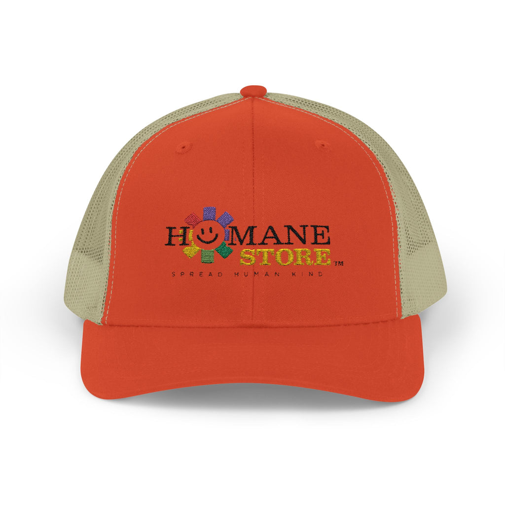 Humane Store Floral Smile Logo Snapback Trucker Cap