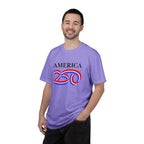 America 250 Celebration T-Shirt — Red, White & Blue Bicentennial Graphic Tee