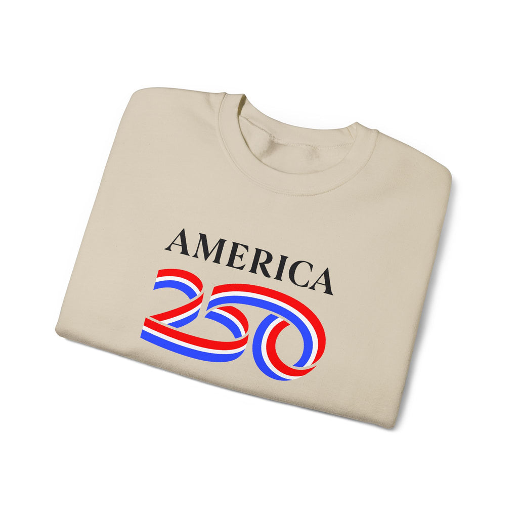 America 250 Crewneck Sweatshirt — Patriotic 250th Anniversary Pullover