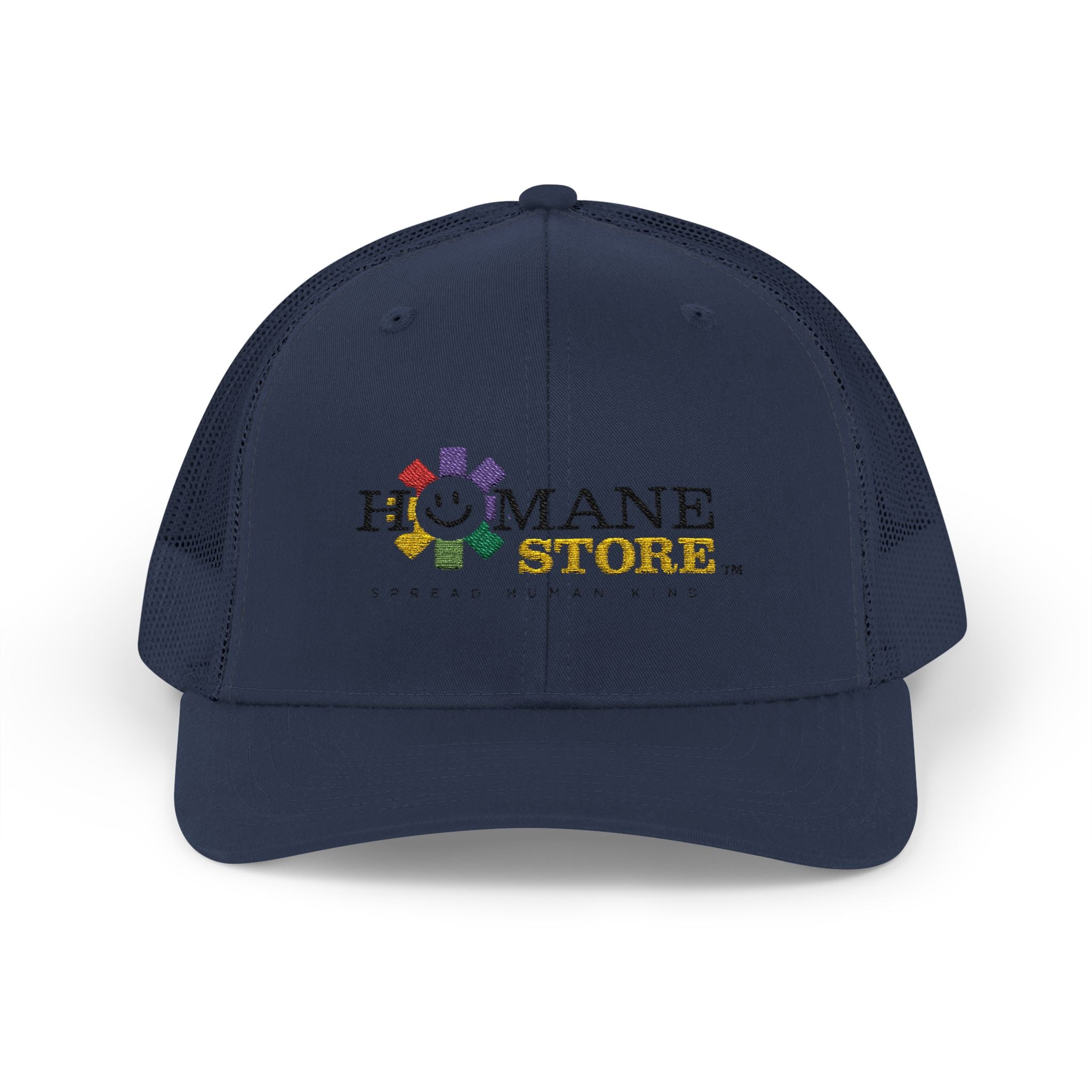 Humane Store Floral Smile Logo Snapback Trucker Cap
