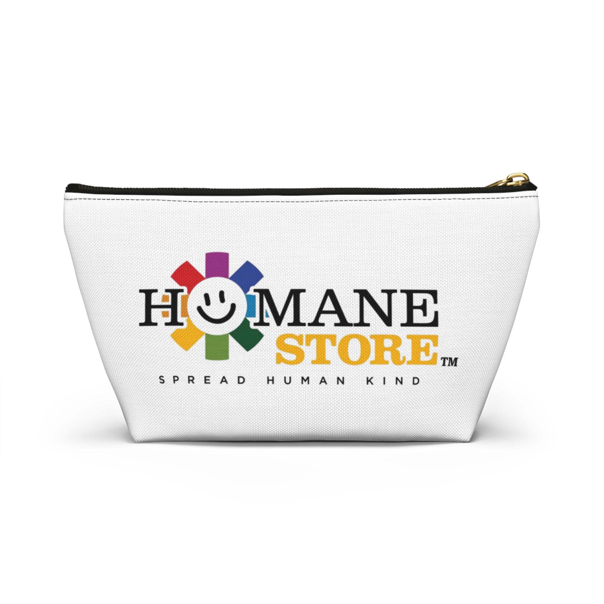 Humane Store Logo Accessory Pouch — T‑Bottom Travel Cosmetic Bag