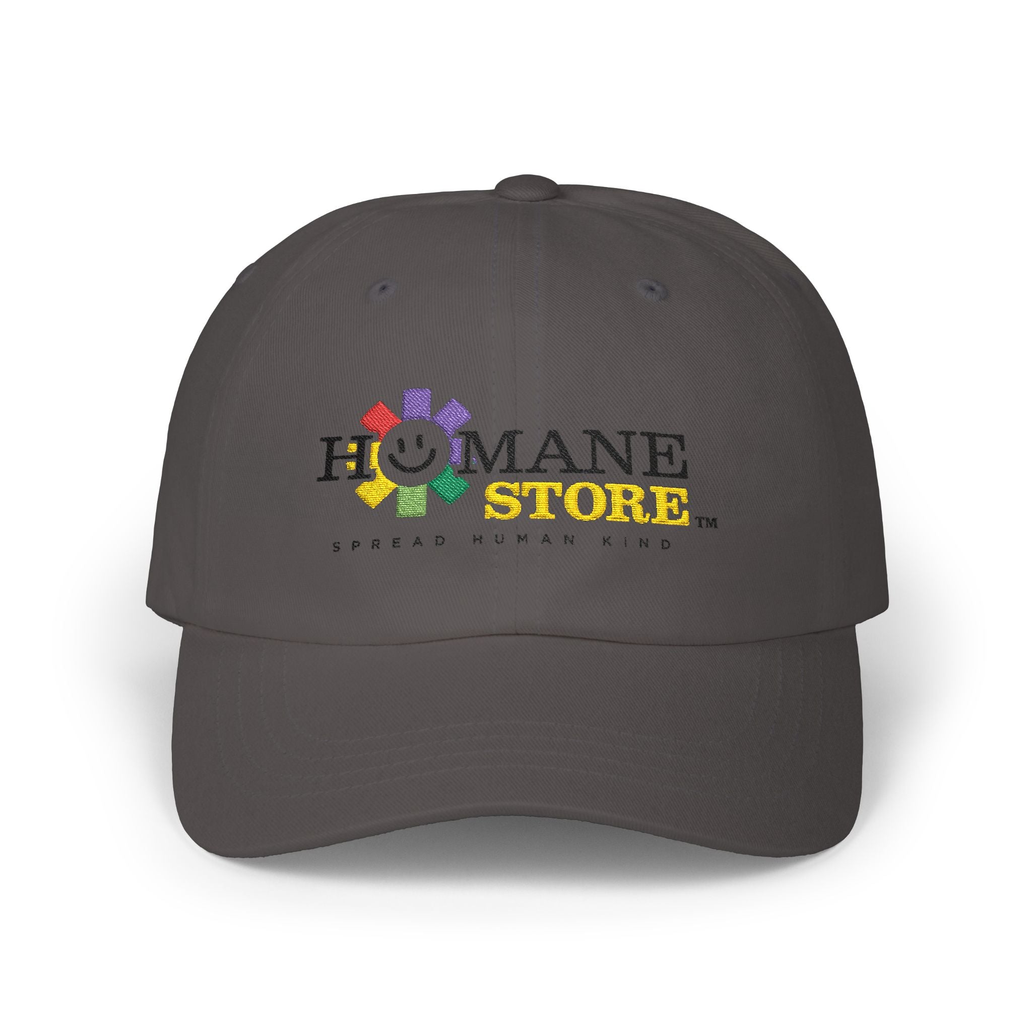 Classic Dad Cap — Humane Store Rainbow Smiley Logo Hat