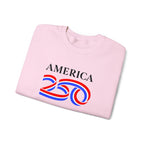 America 250 Crewneck Sweatshirt — Patriotic 250th Anniversary Pullover