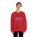 America 250 Crewneck Sweatshirt — Patriotic 250th Anniversary Pullover