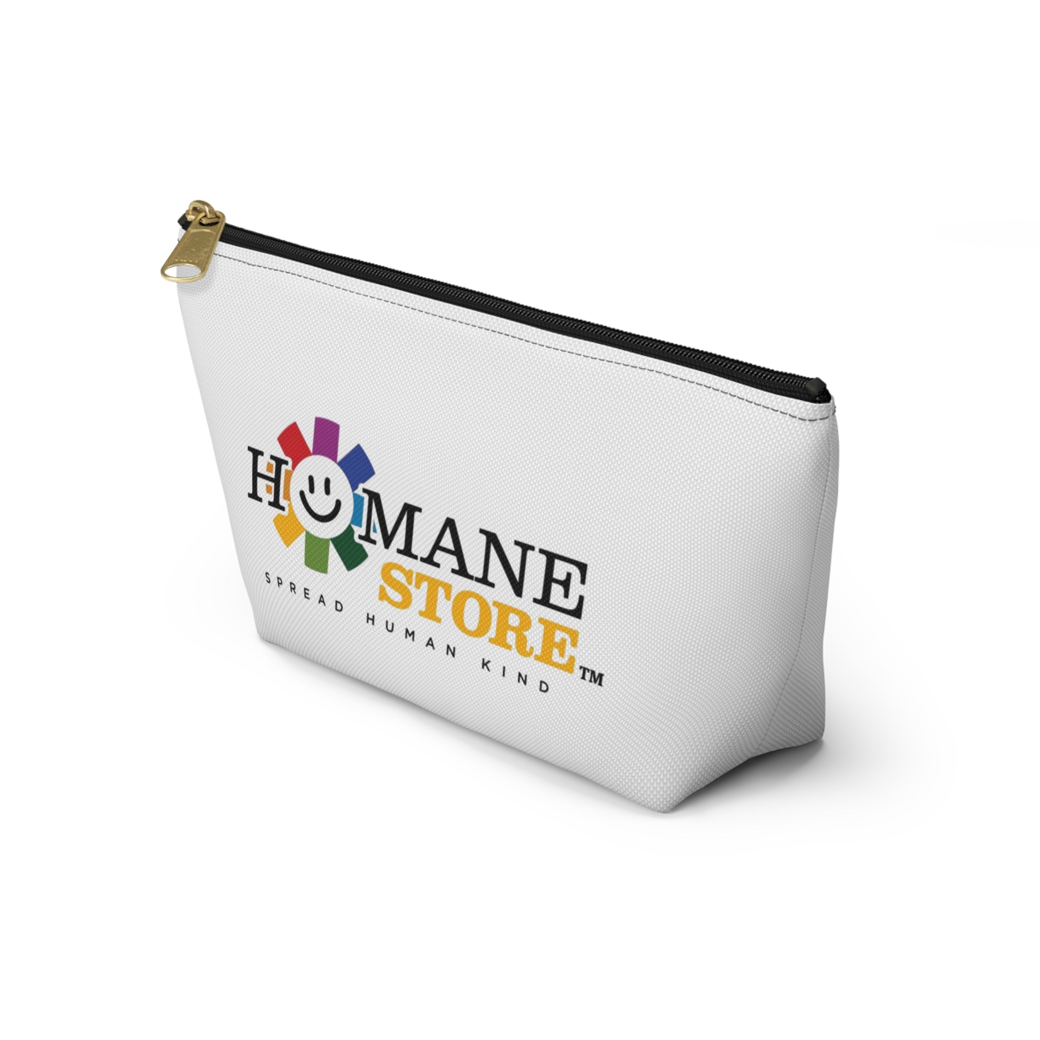 Humane Store Logo Accessory Pouch — T‑Bottom Travel Cosmetic Bag