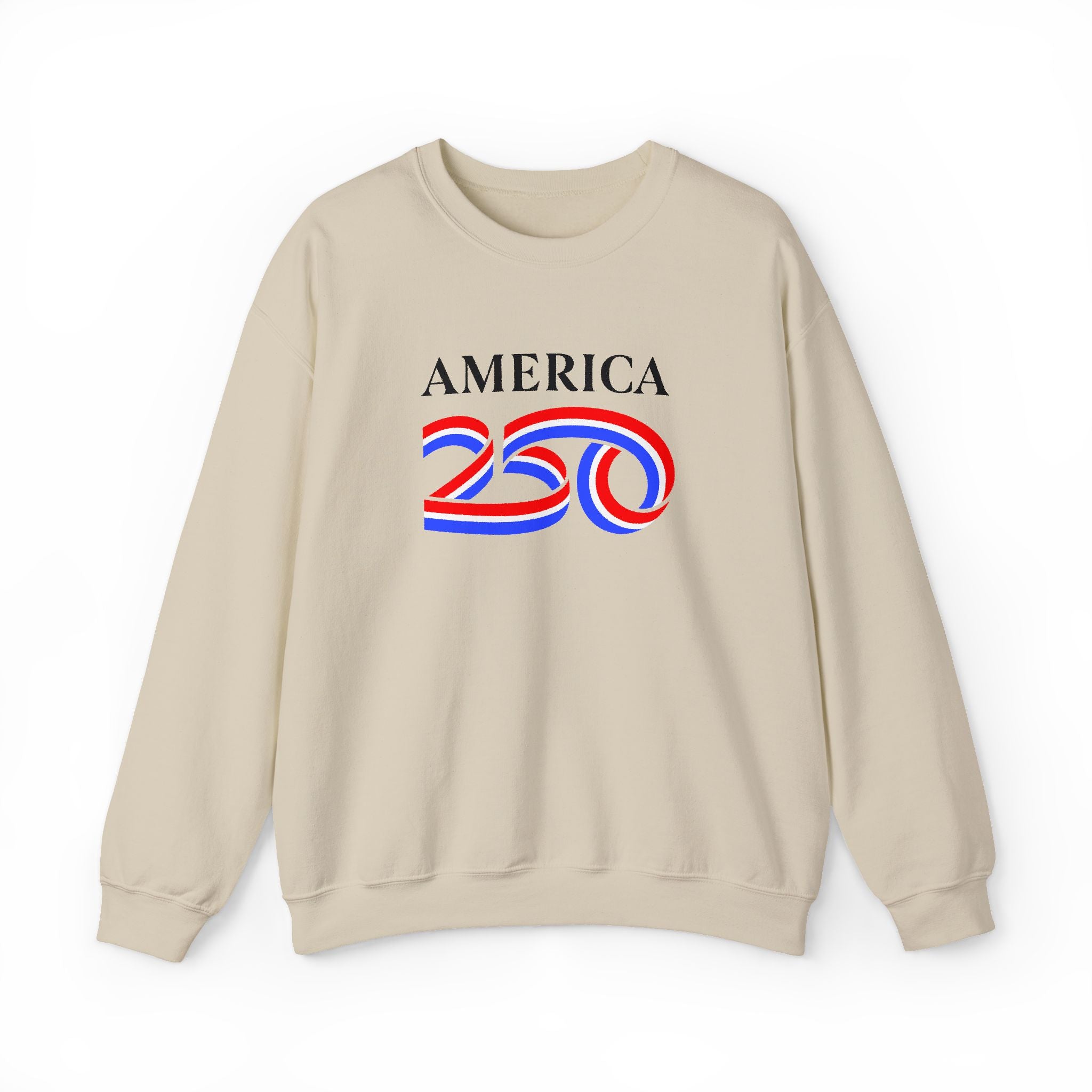 America 250 Crewneck Sweatshirt — Patriotic 250th Anniversary Pullover