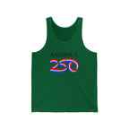 America 250 Patriotic Tank Top — Red White Blue Anniversary Celebration