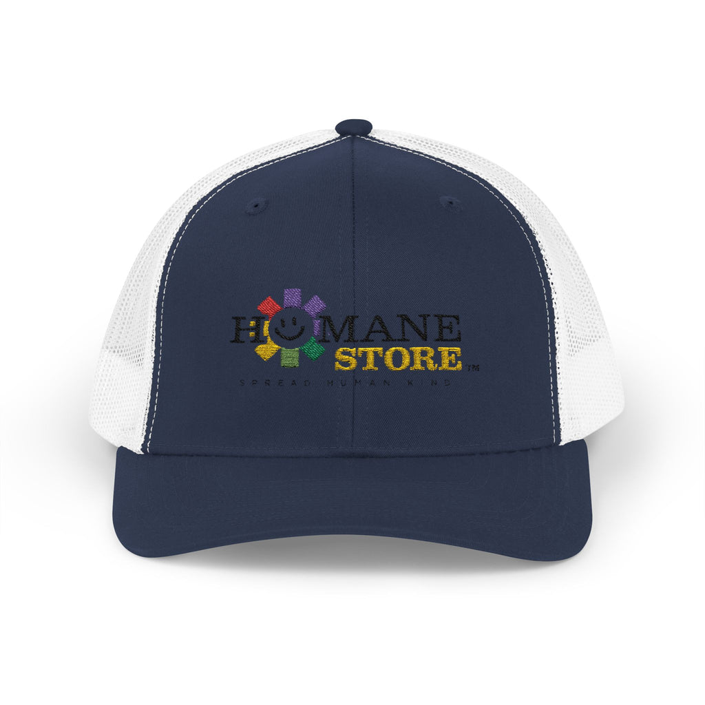 Humane Store Floral Smile Logo Snapback Trucker Cap